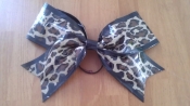 leopard print duct tape bow