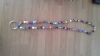 multi colored beaded lanyard